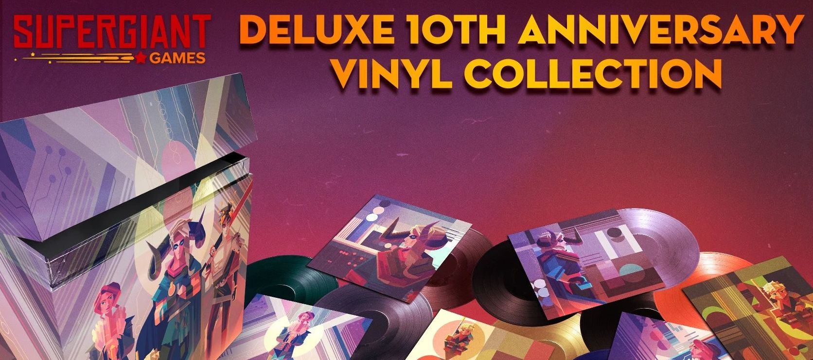 Darren Korb’s scores for Supergiant Games on 12 vinyls