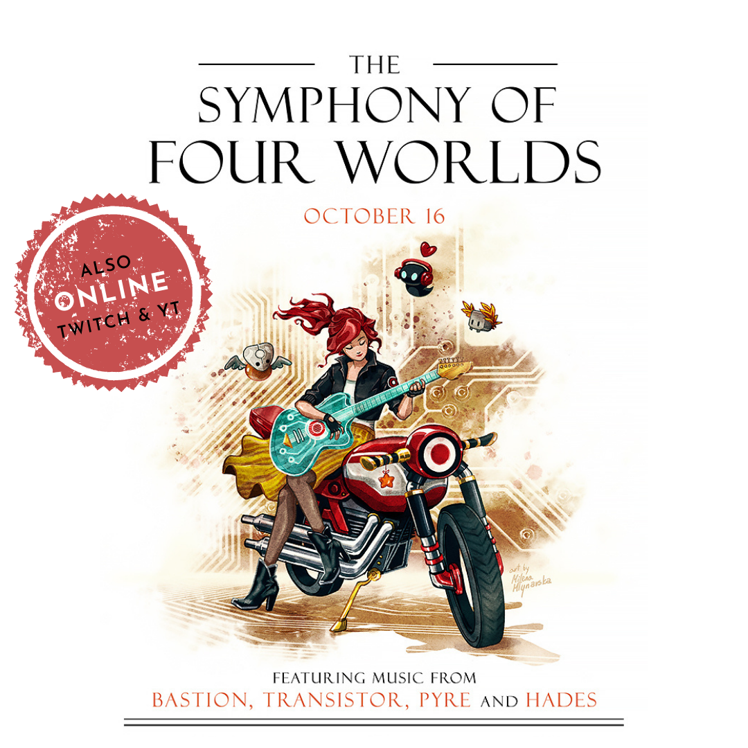 The Symphony of Four Worlds – Featuring music from Bastion, Transistor, Pyre and Hades
